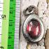 Naga Eye Leklai Lucky Stone Pendant Wealth Fortune Red Oval Thai Amulet #16515