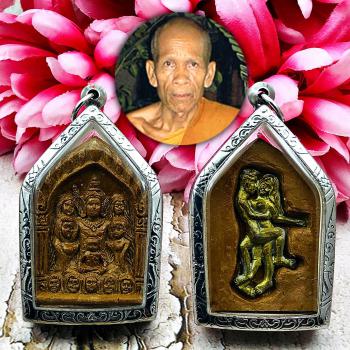 KhunPaen Boy Ashes 9Wife Girl Soulmate Love Lust Lp Goy Be2552 Thai Amulet 16524