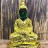 Meditation Green Emerald Buddha Statue Armor Gold Winter 18cm Thai Amulet #16525
