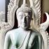 Jumbo Large Buddha Statue Marble Fiber Glass Chinnaraj 50cm Thai Amulet #16528