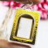 BLANK EMPTY ACRYLIC FRAME CASE THAI AMULET 2IN1 GOLD SOMDEJ PAKNAM 2.2CM