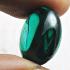 LEKLAI NAGA EYE CRYSTAL GEMS HEALING STONE LUCKY THAI AMULET BUTTON EMERALD GREEN ROUND