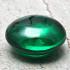 LEKLAI NAGA EYE CRYSTAL GEMS HEALING STONE LUCKY THAI AMULET BUTTON EMERALD GREEN ROUND