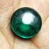 LEKLAI NAGA EYE CRYSTAL GEMS HEALING STONE LUCKY THAI AMULET BUTTON EMERALD GREEN ROUND