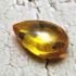 Leklai Naga Eye Magic Lucky Wealth Rich Stone Teardrop Yellow Thai Amulet #16572