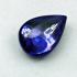 Leklai Naga Eye Crystal Healing Gem Stone Teardrop Luck Purple Thai Amulet 16573