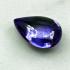 Leklai Naga Eye Crystal Healing Gem Stone Teardrop Luck Purple Thai Amulet 16573