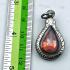 Leklai Naga Eye Magic Healing Protection Stone Teardrop Red Thai Amulet 16574