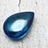 Leklai Naga Eye Crystal Magic Lucky Stone Teardrop Happy Blue Thai Amulet #16575