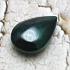 Leklai Naga Eye Crystal Magic Lucky Stone Teardrop Rich Green Thai Amulet #16577