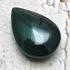 Leklai Naga Eye Crystal Magic Lucky Stone Teardrop Rich Green Thai Amulet #16577