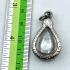 Leklai Naga Eye Magic Stone Lucky Health Wealth Teardrop Clear Thai Amulet 16579