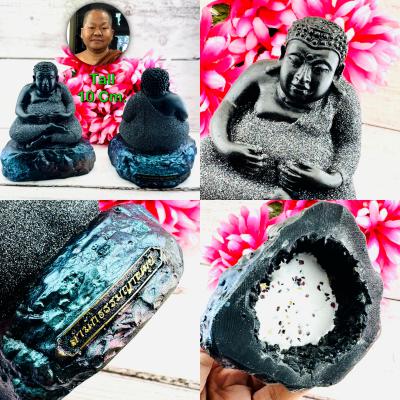 Sankajai Happy Buddha Statue Leklai Immortal Fortune Somporn Thai Amulet #16582