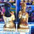 LARGE NANGKWAG CLASSIC CLAY STATUE GOLDEN LADY BECKON SPIRIT THAI AMULET LP YAM BE2540