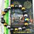 Bracelet Mixed Leklai Bead Fortune Healing Magnetic Lp Somporn Thai Amulet 16597 RAINBOW GOLD SILVERY BLACK