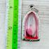 Leklai Naga Eye Healing Crystal Gems Stone Rugby Somporn Pink Thai Amulet #16623