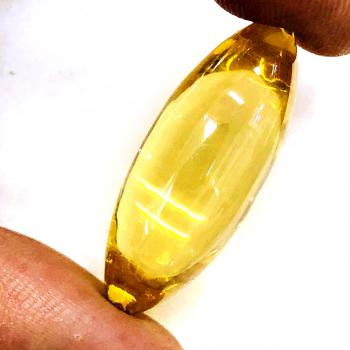 LEKLAI NAGA EYE HEALING CRYSTAL GEMS STONE THAI AMULET RUGBY SOMPORN YELLOW GAMBLING