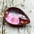Leklai Naga Eye Tear Stone Magic Lucky Charm Lust Love Pink Thai Amulet #16633