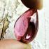Leklai Naga Eye Tear Stone Magic Lucky Charm Lust Love Pink Thai Amulet #16633