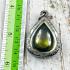 Leklai Naga Eye Tear Stone Magic Lucky Wealth Rich Money Green Thai Amulet 16634