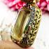 Empty Frame Case Gold Plated Diamond Colored Parn Square 3cm Thai Amulet #16638