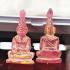 Ancient Leklai Naga Eye Healing Crystal Lersri Snake Head Pink Thai Amulet 16639