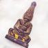 Leklai Naga Eye Healing Stone Lersri Snake Dragon Head Purple Thai Amulet #16640