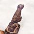 Leklai Naga Eye Healing Stone Lersri Snake Dragon Head Purple Thai Amulet #16640