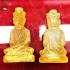 Leklai Naga Eye Healing Stone Lersri Hermit Meditation Yellow Thai Amulet 16641