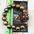 Bracelet Leklai Rainbow Gold Magnetic Healing Lp Somporn Brown Thai Amulet 16649