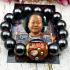 Leklai Bracelet Black Magnetic Healing Stone LP Somporn Brown Thai Amulet #16654