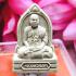Leklai Monk Meditation Somporn Immortal White Money Rich Gold Thai Amulet #16665