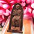 Leklai ThepLokUdon Somporn Immortal Brown White Ngern Silvery Thai Amulet #16667