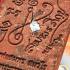 Leklai ThepLokUdon Somporn Immortal Brown White Ngern Silvery Thai Amulet #16667