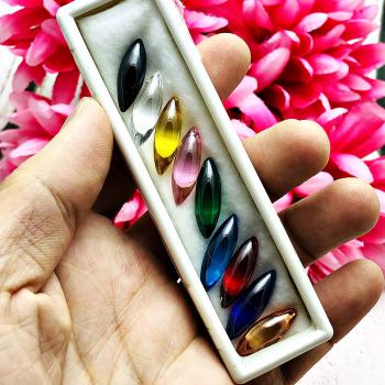 Naga Eye Leklai Lotx9 Pcs Stone Magic Lucky Protect Lucky Claw Thai Amulet 16675