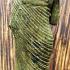 ANCIENT ART GODDESS GREEN BRONZE STATUE 19TH BUDDHA SUN DVARAVATI STANDING