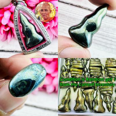 Leklai Buddha Immortal Goddess Angel Black Rainbow Tewada Huan Thai Amulet 16696