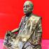 LARGE BRONZE MONK BUCHA STATUE THAI AMULET KUBA KRITSANA WATMAHAWAN BE2561