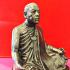 LARGE BRONZE MONK BUCHA STATUE THAI AMULET KUBA KRITSANA WATMAHAWAN BE2561