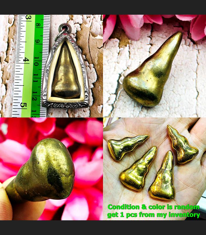 Leklai Buddha Tewada Goddess Angel Gold Wealth Money Rich Huan Thai Amulet 16703
