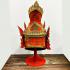 Helmet Khon Mask 3eye Porkae Lersri Cover Head Thai Amulet Gold Watbangpha 16712