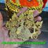 Helmet Khon Mask 3eye Porkae Lersri Cover Head Thai Amulet Gold Watbangpha 16712