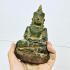 Buddha Statue Crystal Leklai Naga Eye Stone Green Armor KruHod Thai Amulet 16713