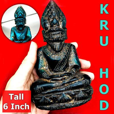 LARGE BUDDHA STATUE CRYSTAL LEKLAI NAGA EYE HEALING THAI AMULET HIN KRUHOD AQUA LERSRI
