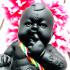 Boy Spirit Guman LukThep Statue Gambling Win Kom Be2551 Black Thai Amulet #16739