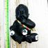 Boy Spirit Guman LukThep Statue Gambling Win Kom Be2551 Black Thai Amulet #16739