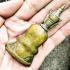 VINTAGE HALFMAN BIRD GARUDA BRONZE STATUE THAI AMULET DEITY HERMIT FORTUNE
