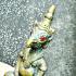 VINTAGE HALFMAN BIRD GARUDA BRONZE STATUE THAI AMULET DEITY HERMIT FORTUNE