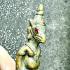 VINTAGE HALFMAN BIRD GARUDA BRONZE STATUE THAI AMULET DEITY HERMIT FORTUNE