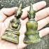 VINTAGE HALFMAN BIRD GARUDA BRONZE STATUE THAI AMULET DEITY HERMIT FORTUNE